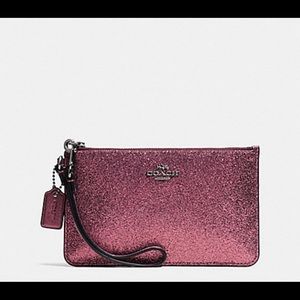 Coach | Small Glitter Wristlet | Purple